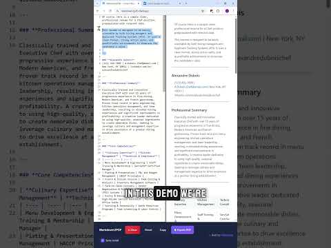 Create Business-Ready PDFs Instantly with Markdown2PDF.Vibe8.App