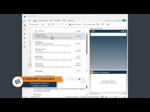 LinkPoint Connect Tutorial: Drag and Drop to Create Contact