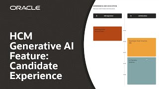 Oracle Fusion Cloud HCM Generative AI Feature: Candidate Experience