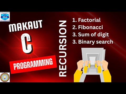 Recursion most important questions for semester #makautsemester #aktu #cprogramming