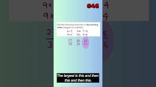 Put These Fractions in Descending Order | GCSE Maths | 1-Min Exam Sprint