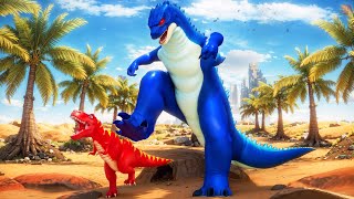 Big Godzilla VS. Little T-Rex… Who Wins?! | Funniest Dinosaur Battle EVER 😂