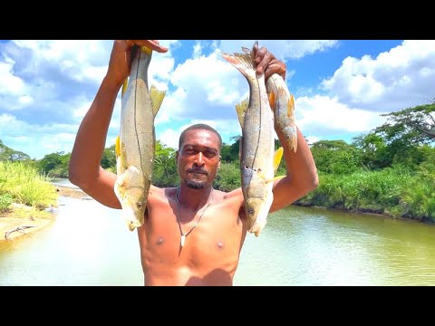 Slingshot spare fishing for big snook catch and cook