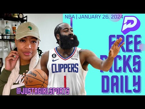 PrizePicks & Sleeper | FREE NBA PICK + PROMO JUSTAGIRL 1/26/24