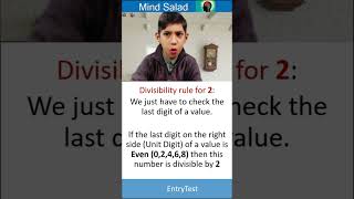 Divisibility Rule for 2   Math Arithmetic Quick Calculations