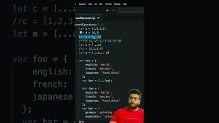 Spread operators in js 🔥🔥🔥 #codeinspiration #codingtutorial #coding #codinglife #operator