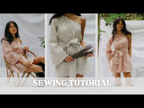 The Ivy dress sewing tutorial - step by step sewing tutorial + sewing pattern