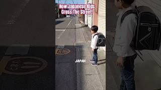 How Young Japanese Kids Cross The Streets In Japan #crossings #japaneselifestyle #ytshortvideo