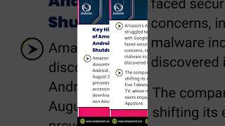 🔥Amazon to Shut Down Its Android App Store: What You Need to Knowamazon #appstore #android #technews