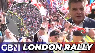 'The UK is losing its identity' | Watch as THOUSANDS descend on London for 'Unite the Kingdom' rally