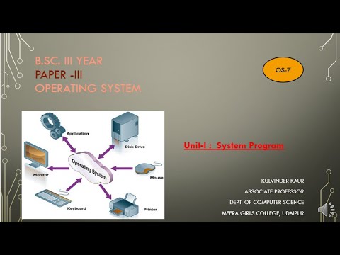 Paper-III Unit-I : System Program