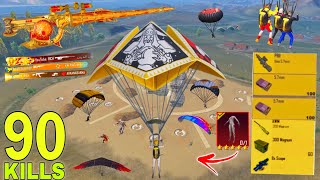 90KILLS!!😍 NEW BEST LOOT GAMEPLAY with AMR+MG3🔥Pubg Mobile