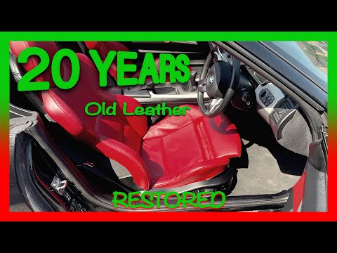 How to Clean & Protect Old Leather Interior BMW Z4 E85