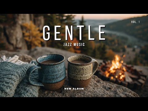 Gentle soft jazz & warm coffee by the fire: Your ideal background for relaxation.