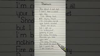 david guetta - titanium (lyrics) ft. sia