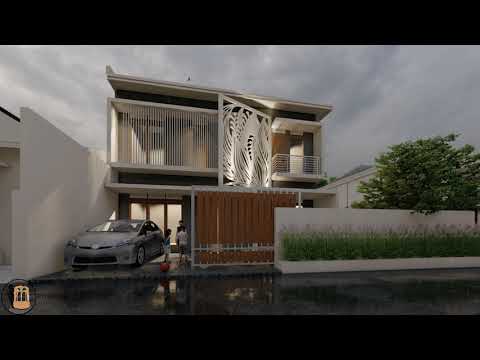 Rumah Minimalis Di Lahan Ukuran 280m² Animation Lumion 10 Rendering