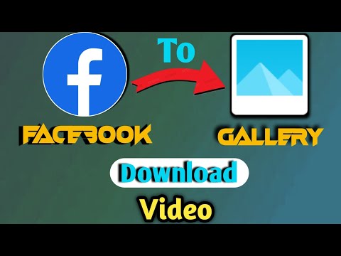 how to download Facebook videos in gallery  | how to save Facebook videos in gallery without app