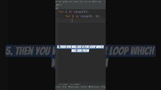 1234 fun pattern in using for loops in python #pythonforbeginners #pythontutorial #pythontricks