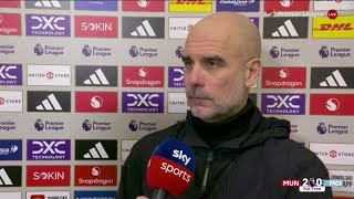 Pep Guardiola Post Match Interview | Pep Goes Crazy | Man United vs Man City 2-0