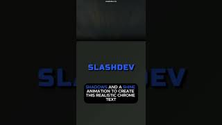 ✨ Presenting a layered metal chrome text effect in CSS #3DEffects #ModernWebDesign #SlashDev