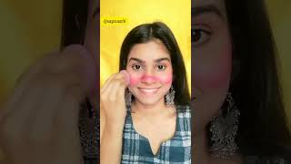 Viral "W" blush hack😍😍#shorts #blushhack #viralhack #grwm #makeuphacks #viral #makeup #creator #tips