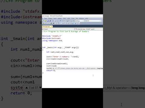C++ Program to Find Sum & Average|C++ Tutorial  #cpptutorial #coding #cppprogramming#education