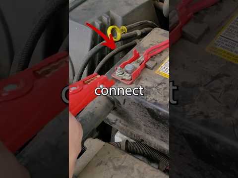 JUMPSTARTING YOUR CAR? THIS MIGHT SAVE YOU.. 😳 #cars #mechanic #automobile