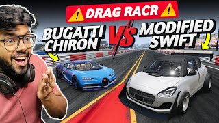 Modified Swift vs Bugatti Drag Race | BeamNG - AFKaman