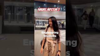 We're NMIMS Engineering Students 🥲 Welcome to Mukesh Patel MPSTEM Mumbai #shorts #nmims #mhtcet2024
