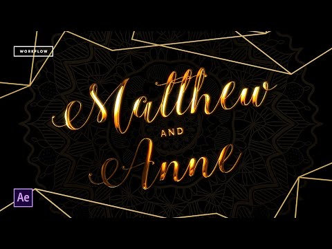 My Process on Creating Gold Text in After Effects | After Effects Speed Art