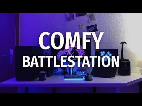 Creating a Comfy Home Office Setup! Cable management, KVM, etc.