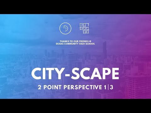 TWO POINT PERSPECTIVE // CITY-SCAPE 1/3