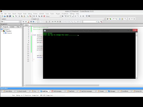 C Programming Tutorial Change Console Background and Font Color