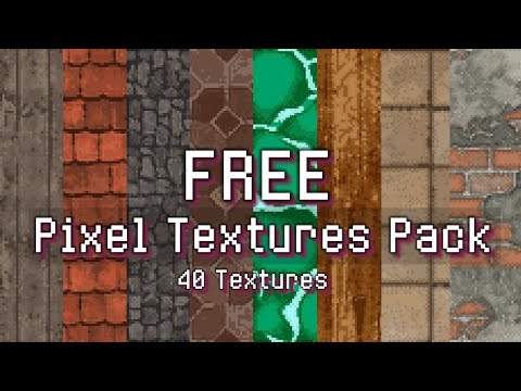 FREE Texture pack | Easy Pixel-Art Textures using PixelBlocks) | Texture | Pixel Art | Unity | Godot
