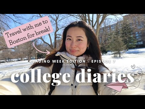 COLLEGE DIARIES | travel with me to boston for reading week!
