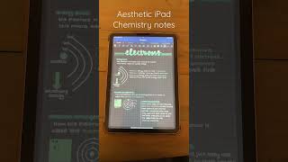 Aesthetic iPad Chemistry notes #shorts #viralshorts #aesthetic