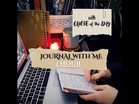 1 Hour JOURNAL WITH ME / at The Study Lounge / soft rain sounds