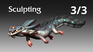 Stylized Creature Creation: High-Poly Modeling in ZBrush Part 3 | Full Workflow Tutorial Series