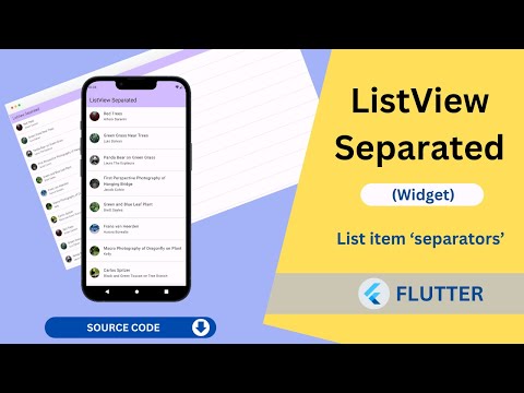 Flutter - ListView Separated Widget Tutorial | How to use ListView Separated widget in flutter