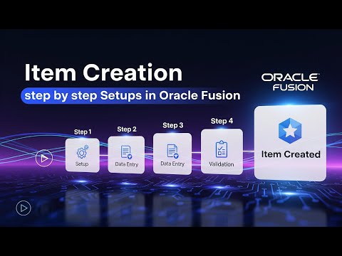How to Create Items in Oracle Fusion: A Complete Step-by-Step Guide #oraclefusion #productmanagement