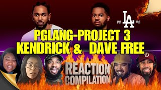Kendrick Lamar & Dave Free Launch Project 3 Under pgLang | Reaction Compilation