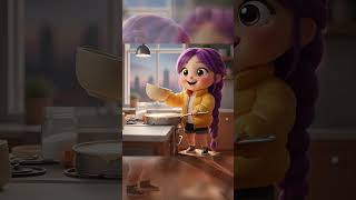 Tiny Chef Rumi’s Easy Cake Recipe! 🎂🔥