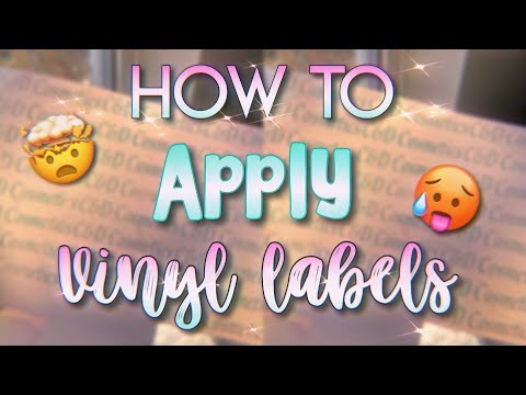 HOW TO APPLY VINYL LABELS | LEGIT COLLEEN