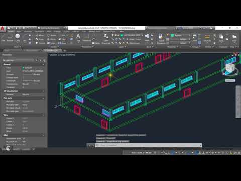 AutoCAD dla Justys - 04 GAA wklejanie wszystkich okien i wycinanie dziur
