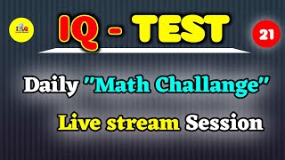 math most brilliant question || math challange mcq || math puzzle question #mathchallange​​​ #live​​