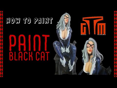 How to paint Black Cat