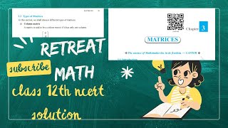 Types Of Matrices with definition and Example | Matrices Definition with Example Mathematics |Matrix