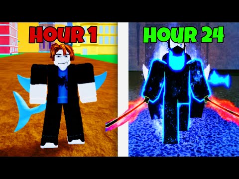 I Spent 24 Hours BOUNTY HUNTING in Blox Fruits