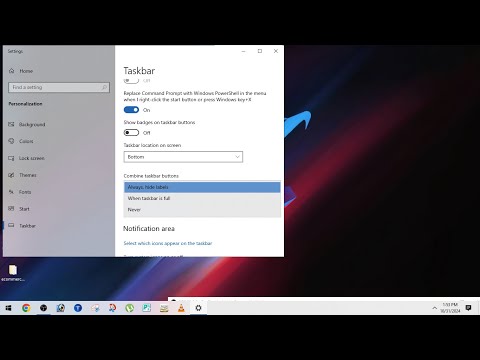 ''How to Combine Taskbar Buttons in Windows 10   Easy Tutorial!''