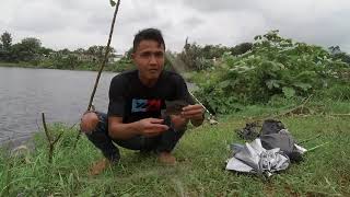 mancing jaring di danau cisauk hasilnya babon semua
